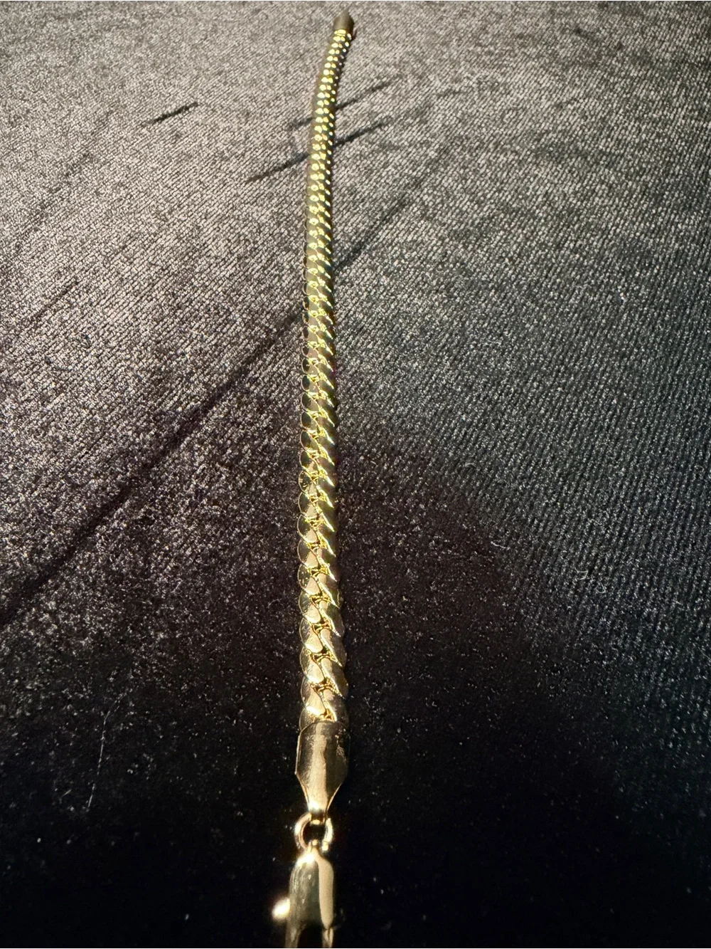 Miami Cuban 7.5in 5.5MM 14K Gold finish bracelet. Elegant! Hypoallergenic